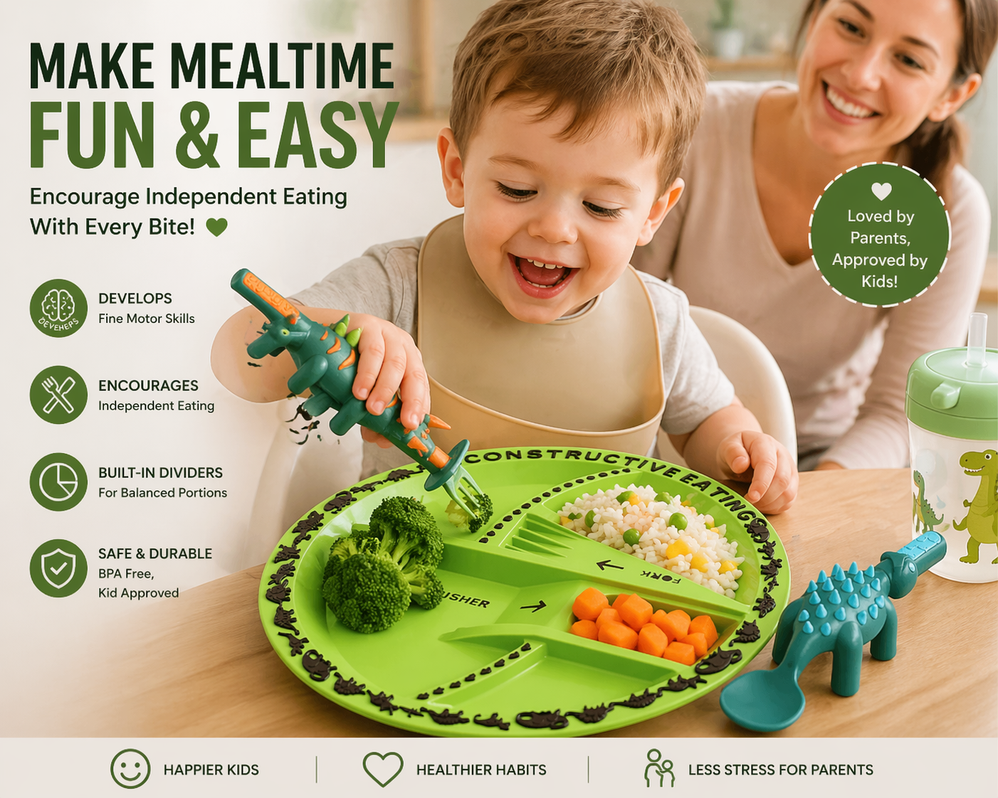 TruckBites Kids Dinner Set - Zynorra
