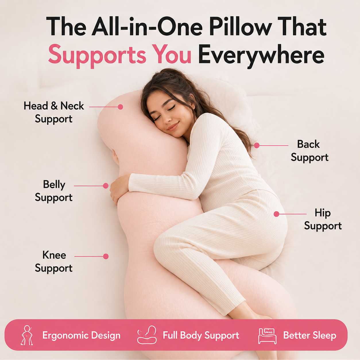 SideSnug™ Full Body Support Pillow